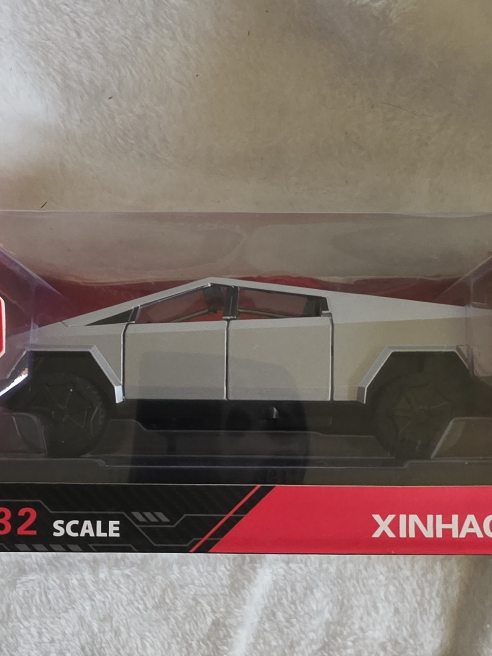 Tesla Cybertruck 1:32 Metal Diecast Model Xinhaodi Sound & Lights Damaged Box